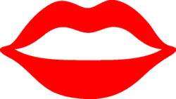Smiling Mouth Lips Sticker