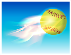 Smoking Softball In The Sky Sticker