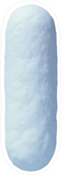 Snow Font Letter I Sticker