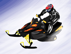 Snowmobile Sticker