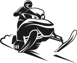 Snowmobiling Racer Sticker