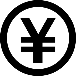 Standard Yen Symbol Sticker