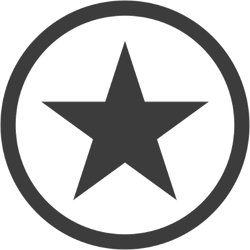 Star in Circle Sticker