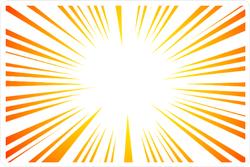 Sun Ray Explosion Sticker