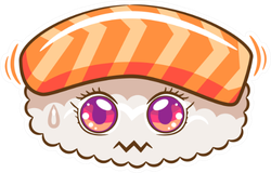 Sushi Cartoon Sticker
