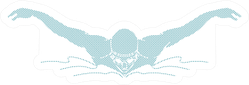 Swimming Butterfly Man Swimming Sticker