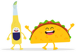 Tacos and Beer Sticker