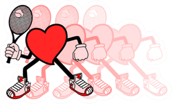 Tennis Love Sticker