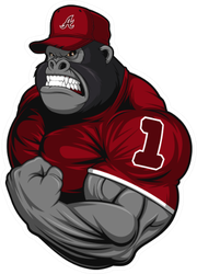 Terrible Gorilla Athlete Sticker