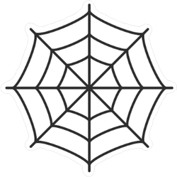 Thin Spider Web Sticker