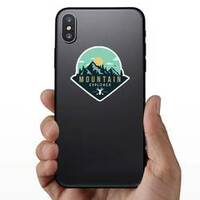 Deer Mountain Explorer Sticker on a Phone example