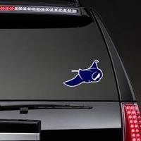 Stingray Logo Design Navy Blue Sticker