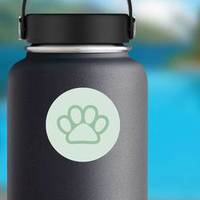 Pet Paw Print Sticker example