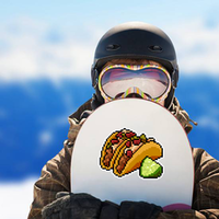 8-Bit Pixel Art Taco Sticker