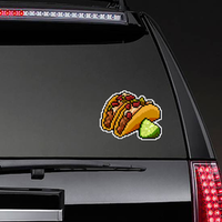 8-Bit Pixel Art Taco Sticker