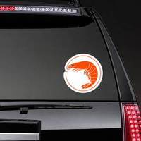 Shrimp Logo Sticker example