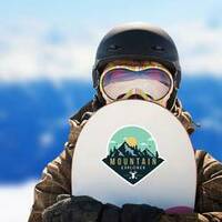 Deer Mountain Explorer Sticker on a Snowboard example