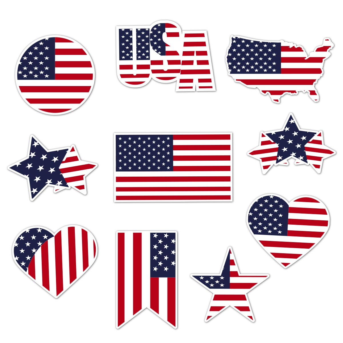 USA All The Way - American Flag Magnet Bundle example