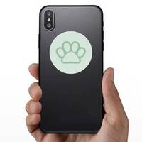 Pet Paw Print Sticker example