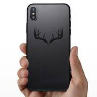 Deer Antlers Transfer Sticker on a Phone example