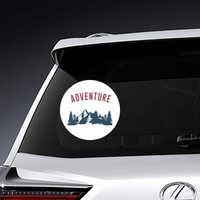 Adventure Text With Mountain Sticker