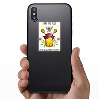 Bees Poster With Honey Sticker