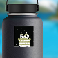 Birthday 50th Celebration Sticker
