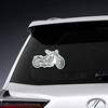 Black Motorcycle Silhouette Illustration Sticker