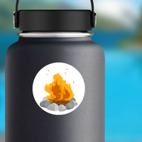 Blazing Campfire Sticker