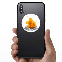 Blazing Campfire Sticker