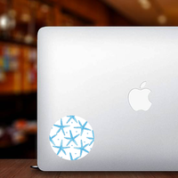 Blue Sea Starfish Pattern Sticker