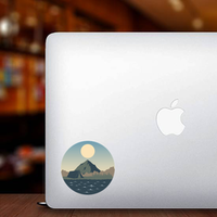 Camping Landscape Sticker