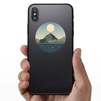 Camping Landscape Sticker