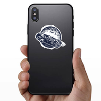 Car In Space Sticker