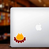 Cartoon Campfire Sticker