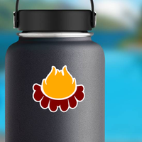 Cartoon Campfire Sticker