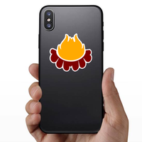 Cartoon Campfire Sticker