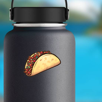 Cartoon Carne Asada Taco Sticker