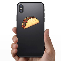 Cartoon Carne Asada Taco Sticker