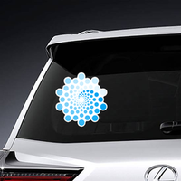 Circle Design Abstract Wave Sticker
