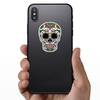 Colorful Mexican Sugar Skull Sticker example