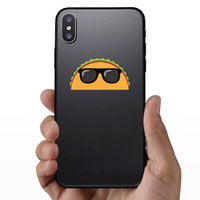 Cool Taco In Sunglasses Sticker