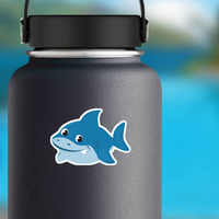 Cute Baby Shark Cartoon Sticker