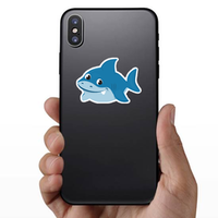 Cute Baby Shark Cartoon Sticker