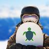 Cute Flat Sea Turtle Illustration Sticker