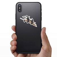 Cute Lounging Panda Sticker