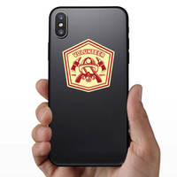 Firefighter Volunteer Logo Badge Sticker
