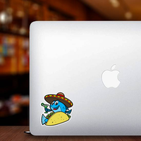 Fish Taco Cartoon Sticker