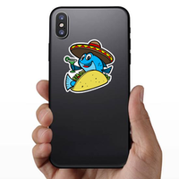 Fish Taco Cartoon Sticker