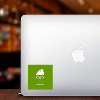 Forest In Hair Go Green Sticker